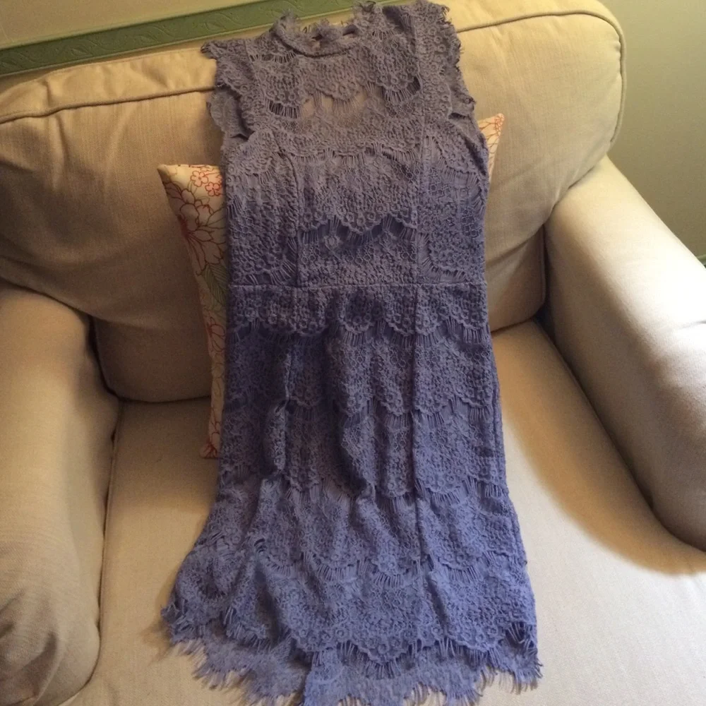 Free People Purple Lace Dress - Picture 1 of 4